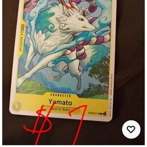 Onepiece Card Game - Yamato Character Card with Blue and Yellow